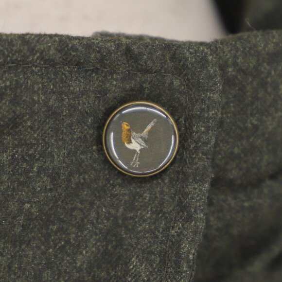 BARBOUR Goldfinch Quilted Padded Jacket Elbow Patch in Olive Size US 6 - Picture 10 of 15